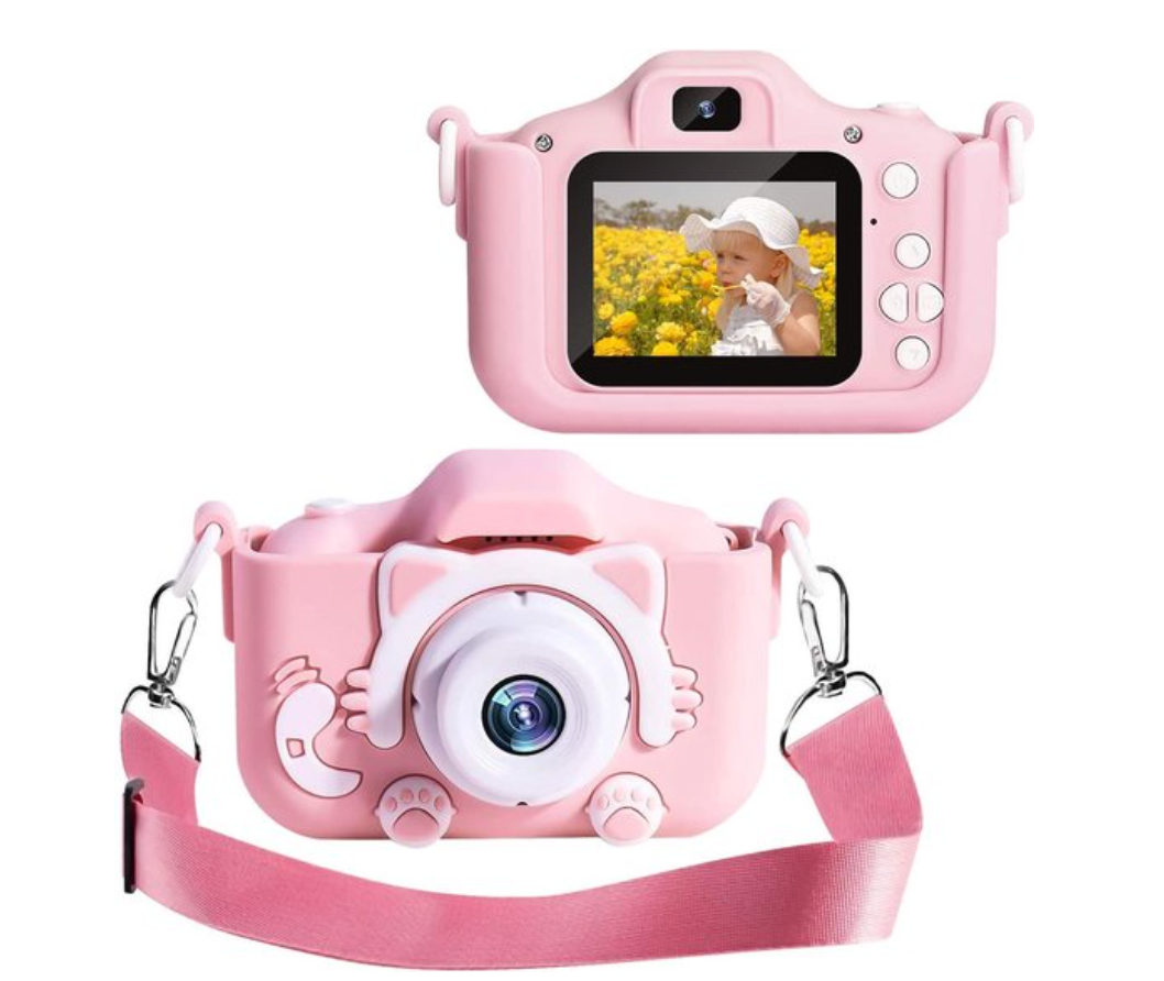 Appareil photo pour enfants | Vidéo et photo HD | Design résistant aux chocs avec dragonne | SnapKid