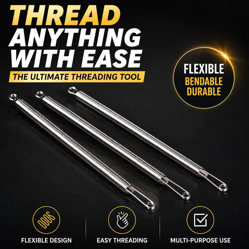 Ferramenta flexível para enfiar cordões | Enfia cordões de capuz e elásticos | Flexível | LoopThru