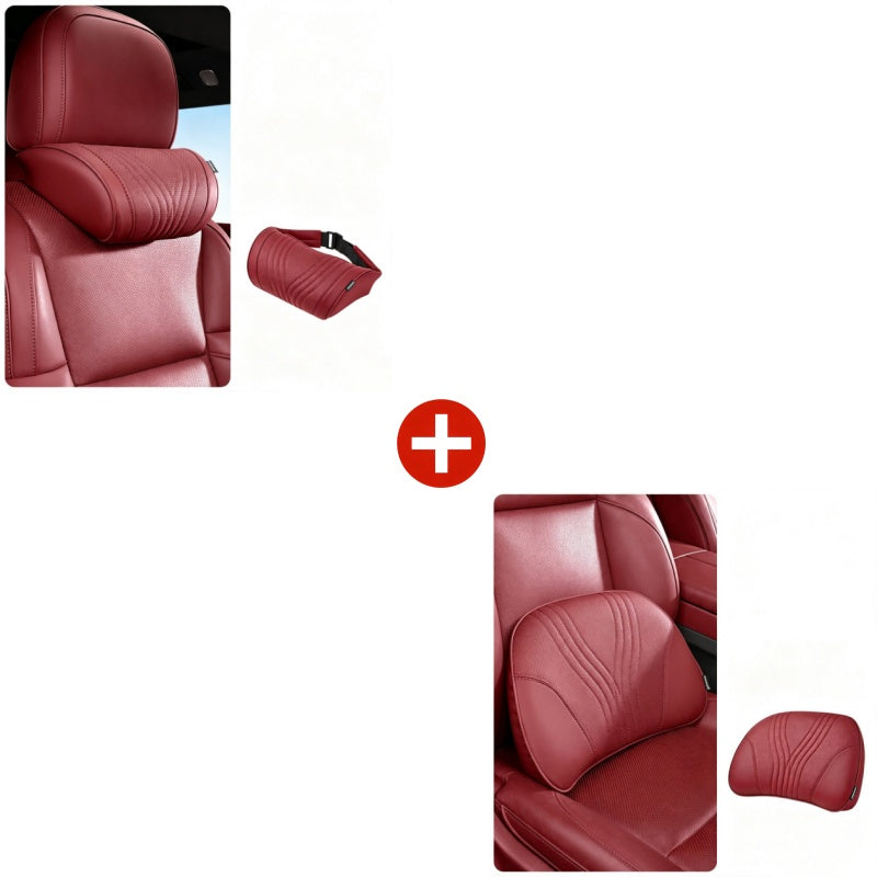 Almofada cervical universal | Formato ergonómico | Correia ajustável | NeckEase