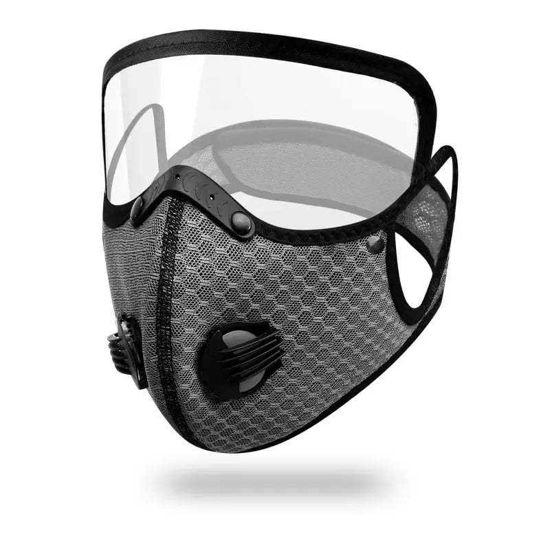 Reusable Dust Mask | with Activated Carbon Filter & Visor | Breathable & Lightweight | RideMask