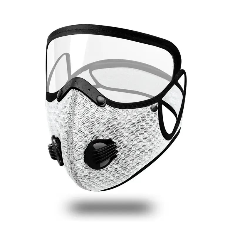 Reusable Dust Mask | with Activated Carbon Filter & Visor | Breathable & Lightweight | RideMask
