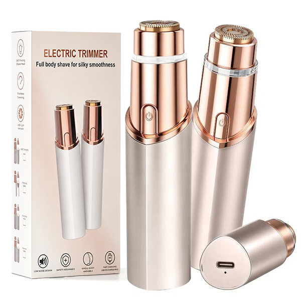 Depilatore Viso Portatile | Indolore e Lavabile | Formato Rossetto | GlowGlide