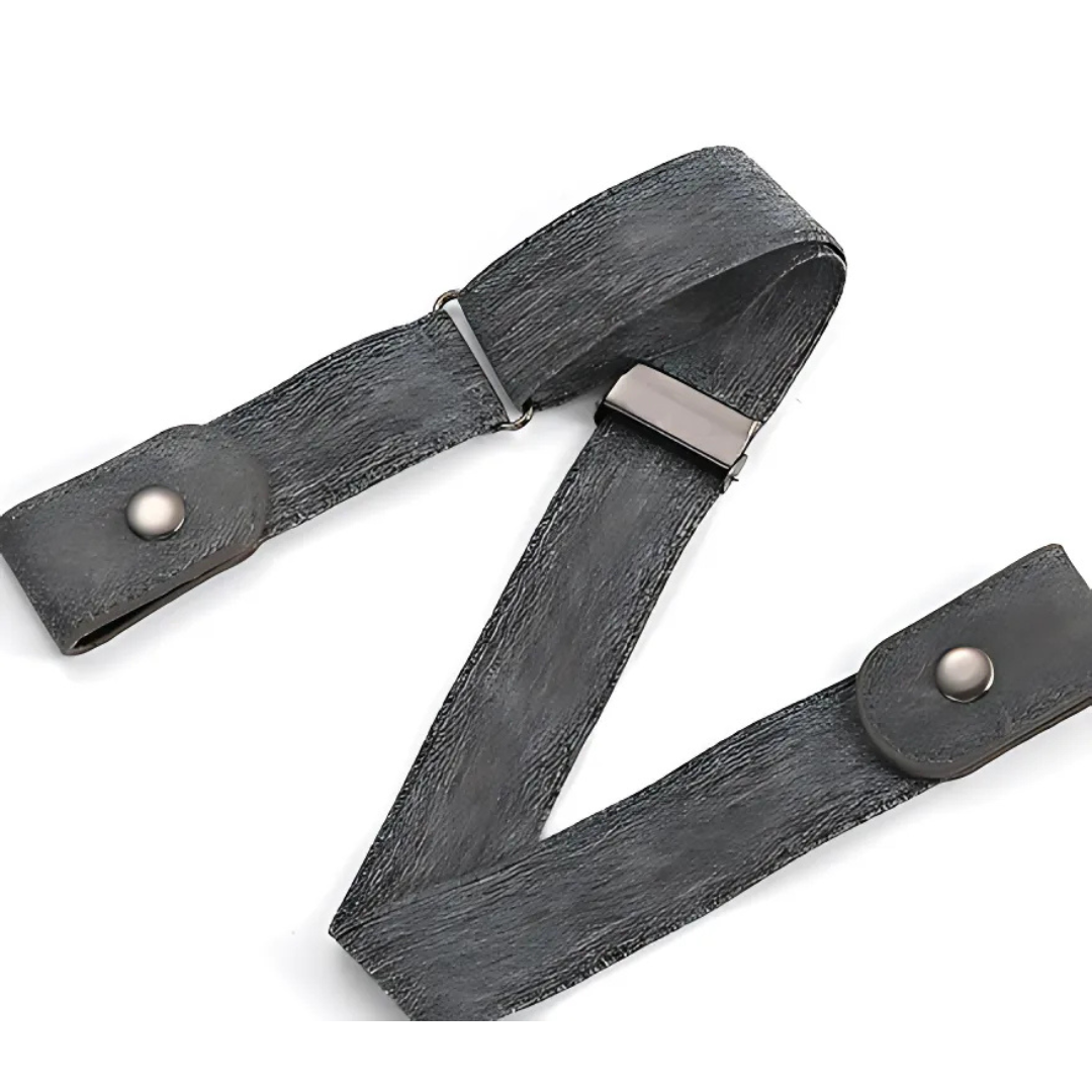 2-Taillengürtel ohne Schnalle | Elastisch 40-105 cm | Flach & Druckfrei | SlimBand