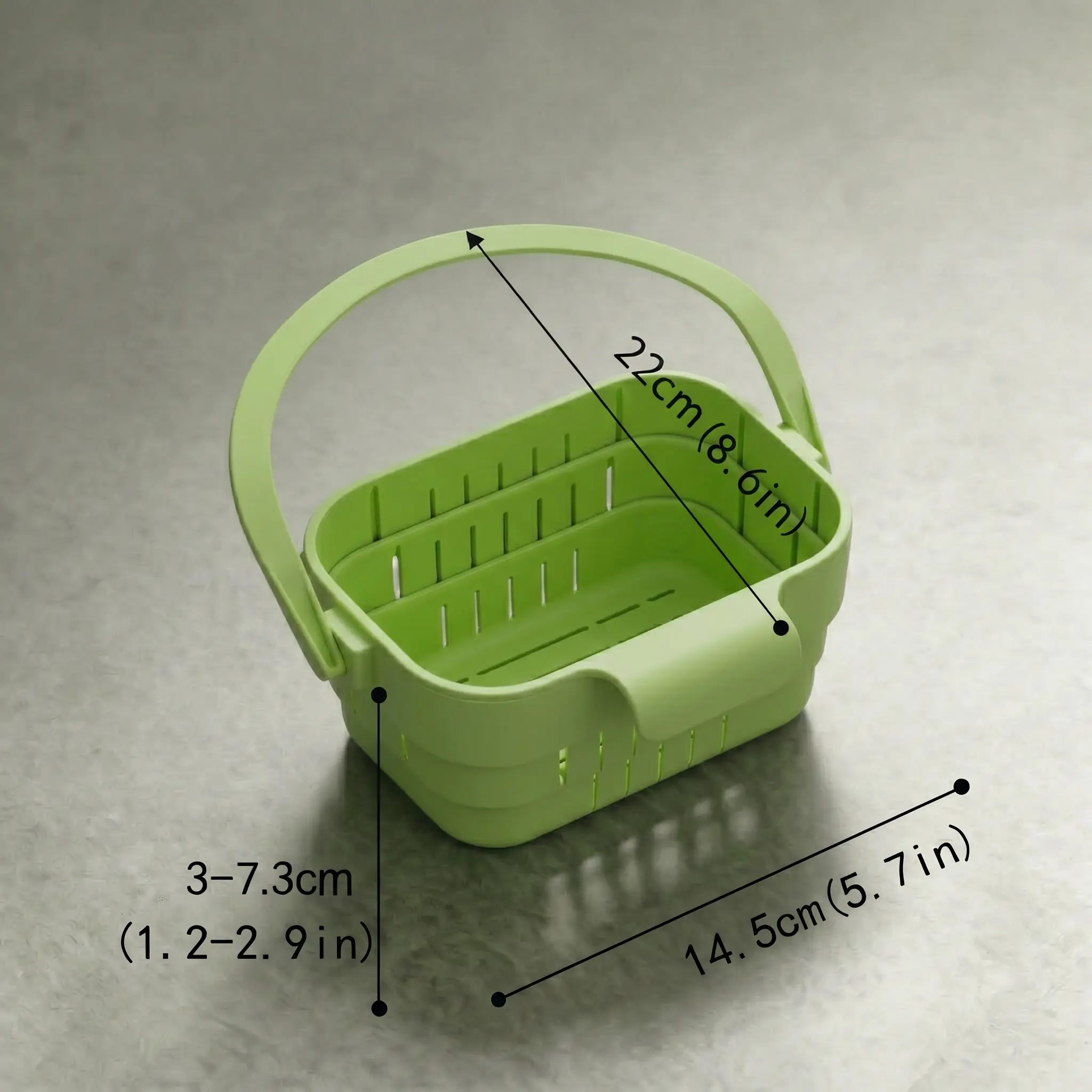 Foldable sink strainer | Catches food scraps | Tool-free, removable | FoldSink