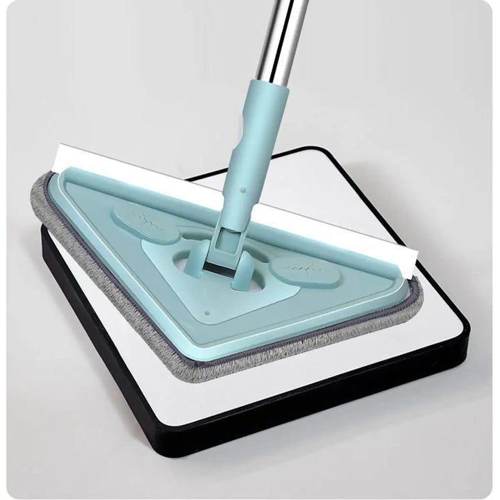 360° trojúhelníkový podlahový mop | Pro dlaždice, laminát, vinyl a okna | Trojúhelníková hlava | CornerSweep