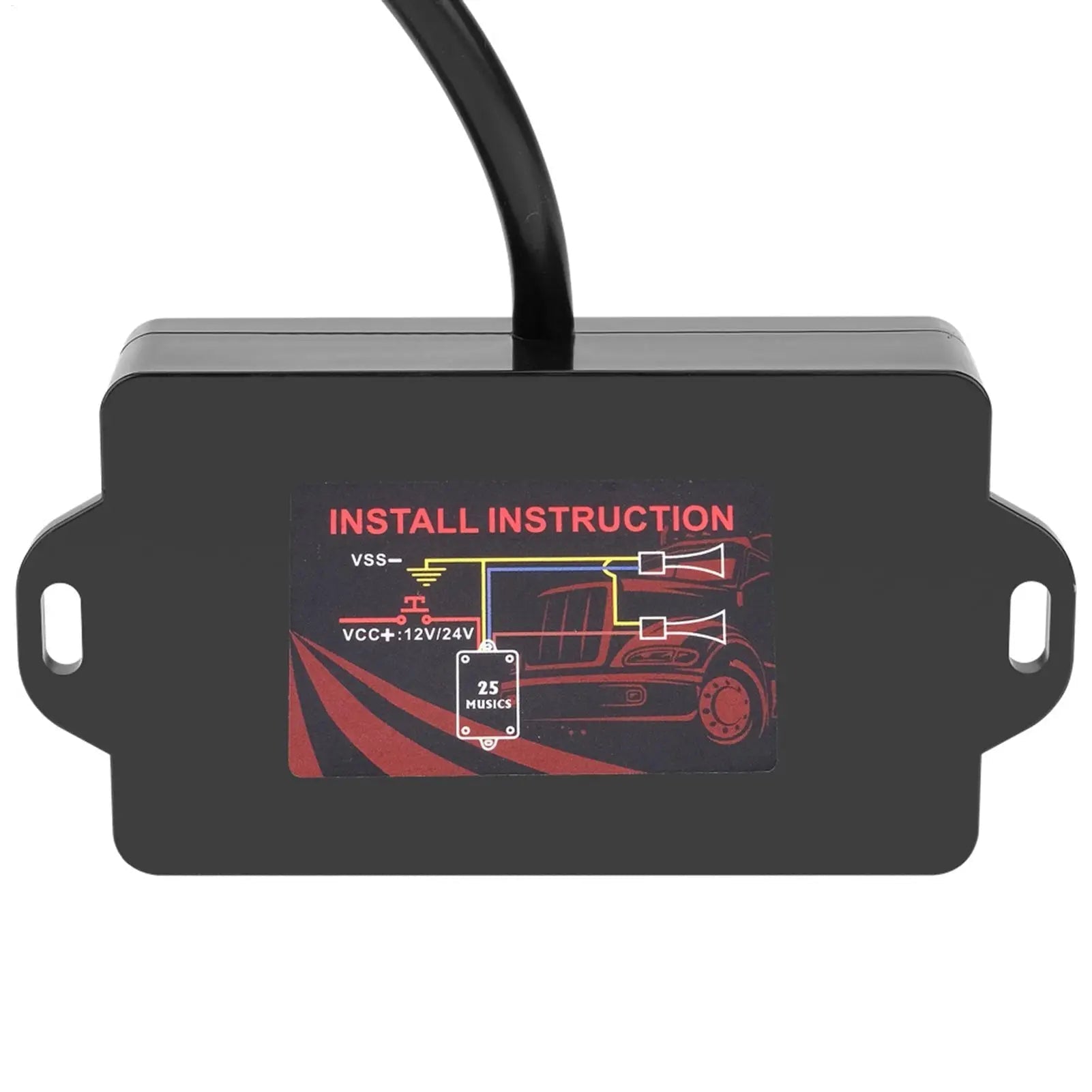 Vehicle Air Horn Control Unit | with Two Rotary Knobs | Compact Horn Controller | HornMaster