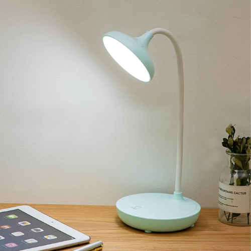 Schreibtischlampe mit USB-Ladefunktion | 3 Helligkeitsstufen | Flexibler Hals | Deskray