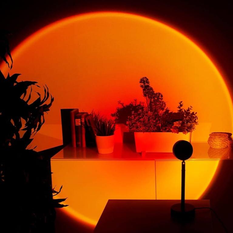 LED-solnedgangslampe | Varmt halolys | Drejeligt hoved | GoldenHour
