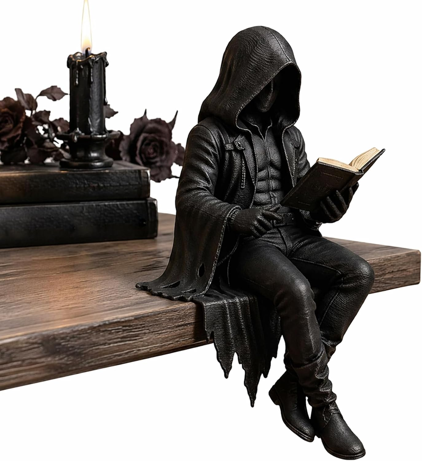 Gotisk figurdekoration | Til bogreol & læsekrog | Dark-Academia-dekoration | ShadowRead