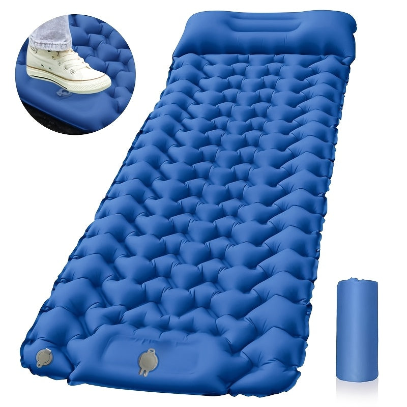 Matelas de camping gonflable | Pompe à pied et oreiller | Gonflé en quelques secondes | TrailBed