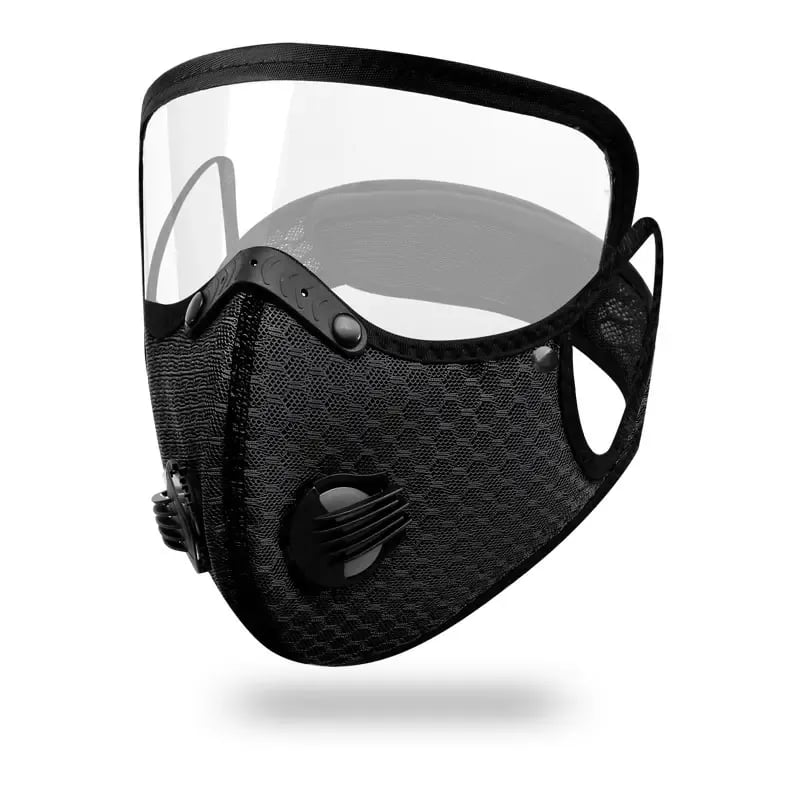 Reusable Dust Mask | with Activated Carbon Filter & Visor | Breathable & Lightweight | RideMask