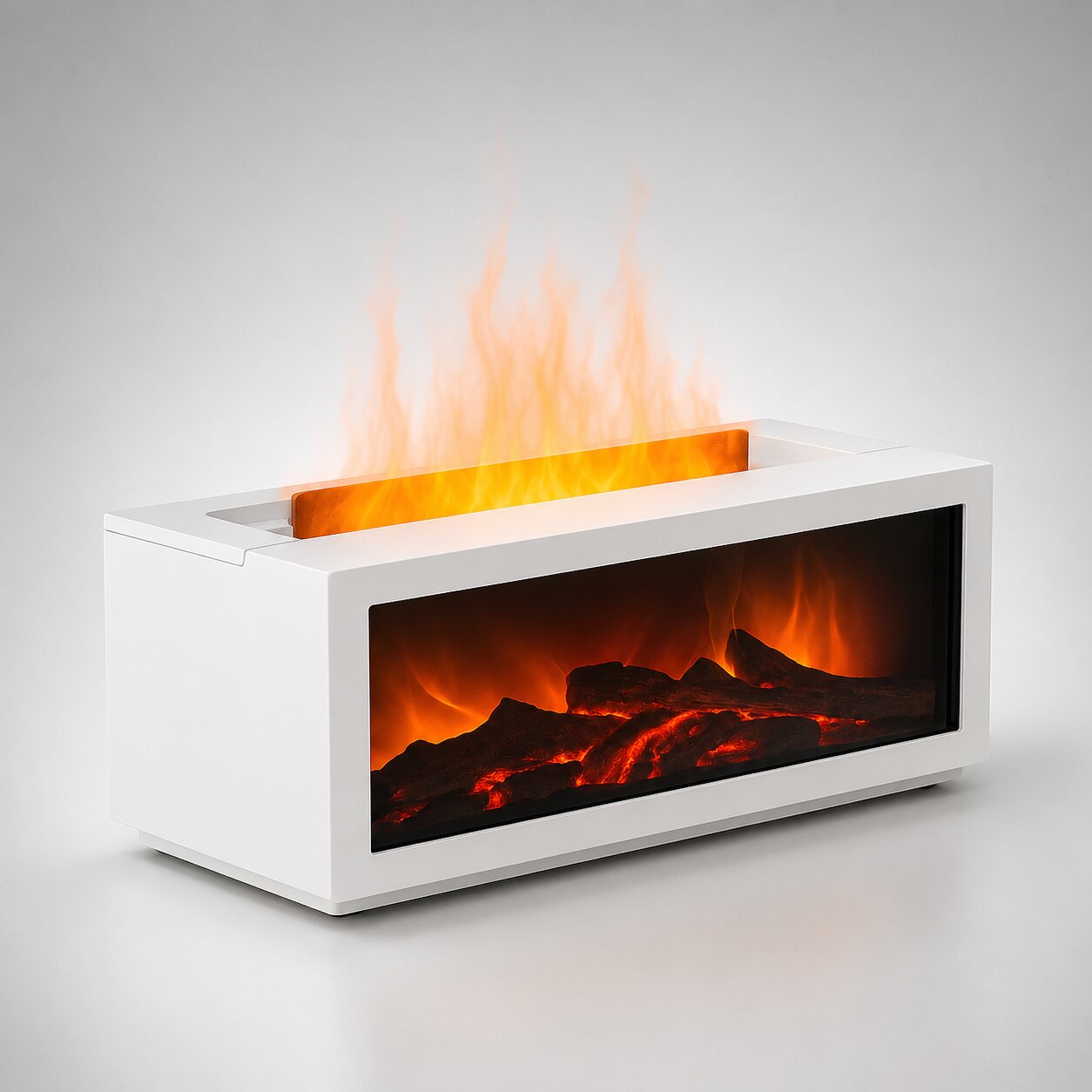 Aroma Diffuser | mit Flammeneffekt | 3D-Wasserdampf-Flamme + Glut-Optik | Flamescent