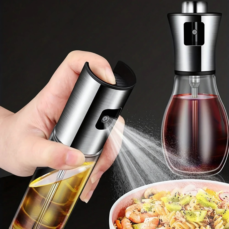 Pulverizator de ulei din oțel inoxidabil | Sticlă și oțel inoxidabil | Ceață fină de pulverizare, etanș | MistMate
