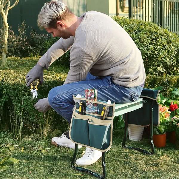 Ergonomischer 2-in-1-Gartenkniehocker und -sitz für mehr Gelenkkomfort | Faltbar | Kompakt | Kneeworks