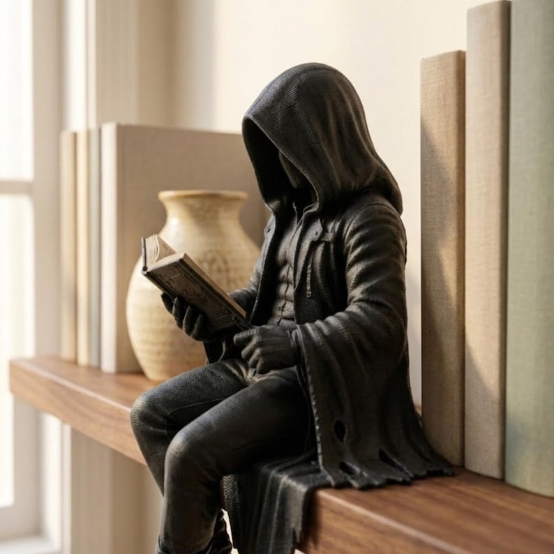 Gotisk figurdekoration | Til bogreol & læsekrog | Dark-Academia-dekoration | ShadowRead