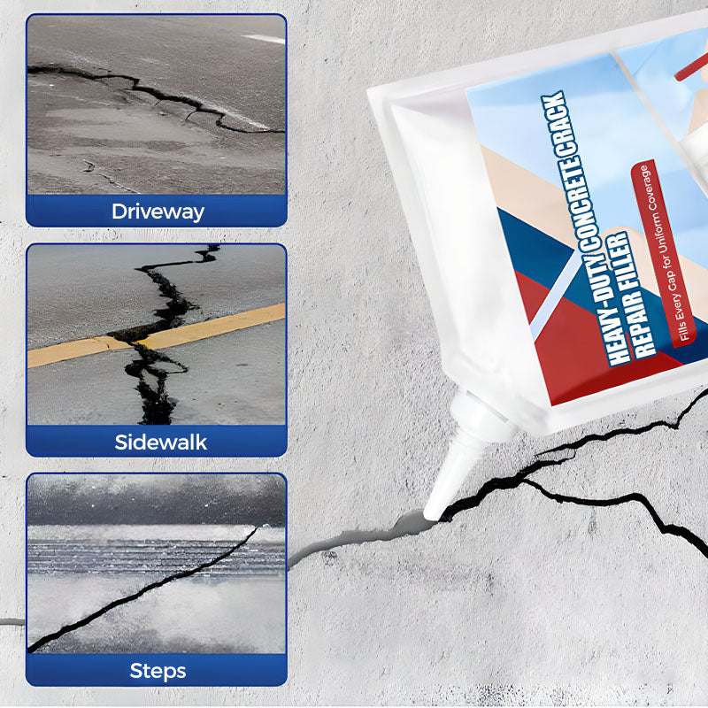 Nagy teljesítményű ragasztó javításhoz | applikátortippel, mély repedéseket tölt ki | betonhoz és falazathoz | CrackSeal