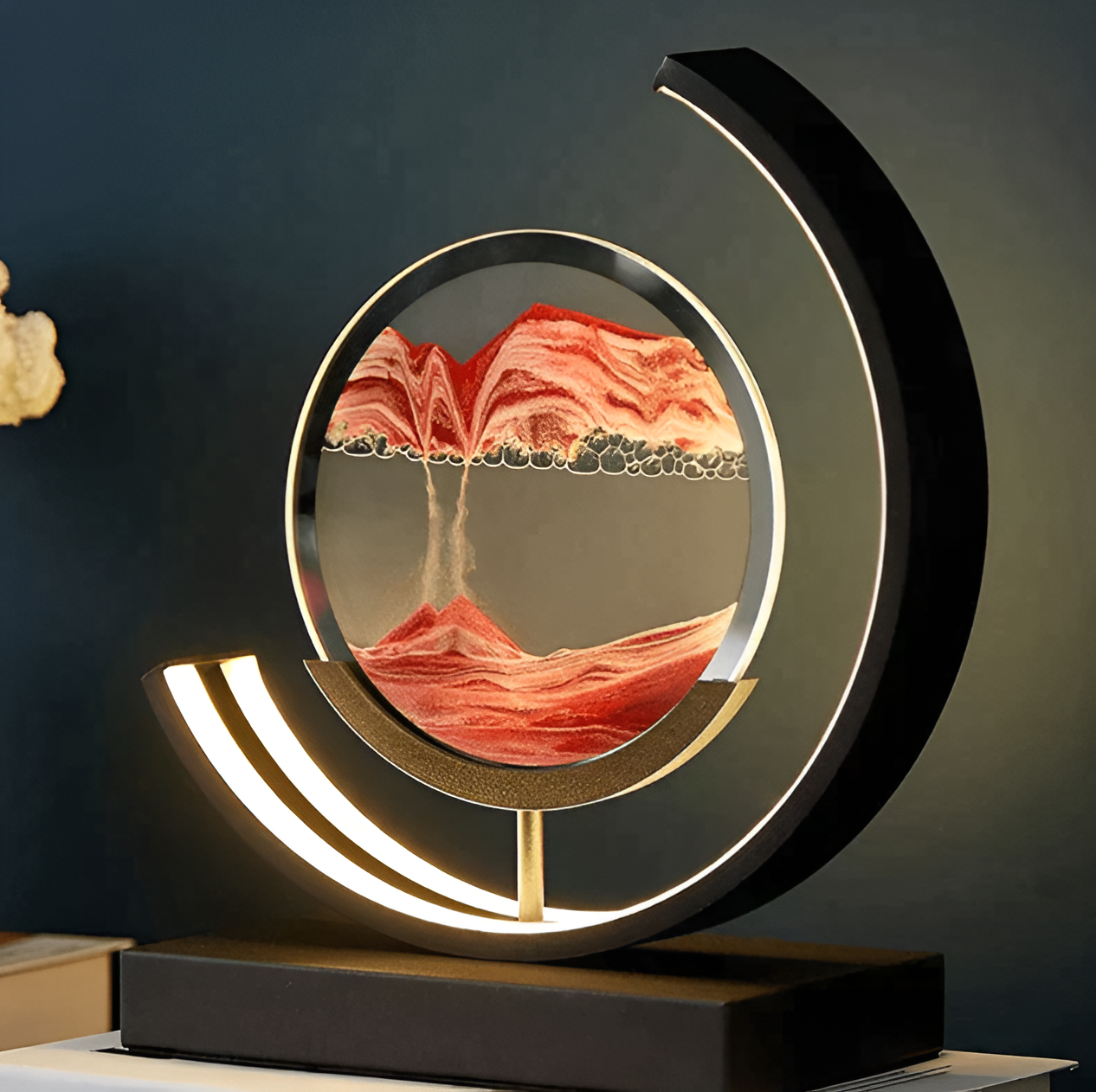 Lampada di sabbia LED | Quadro di sabbia fluida | Dimmerabile, arte della sabbia rilassante | SandFlow