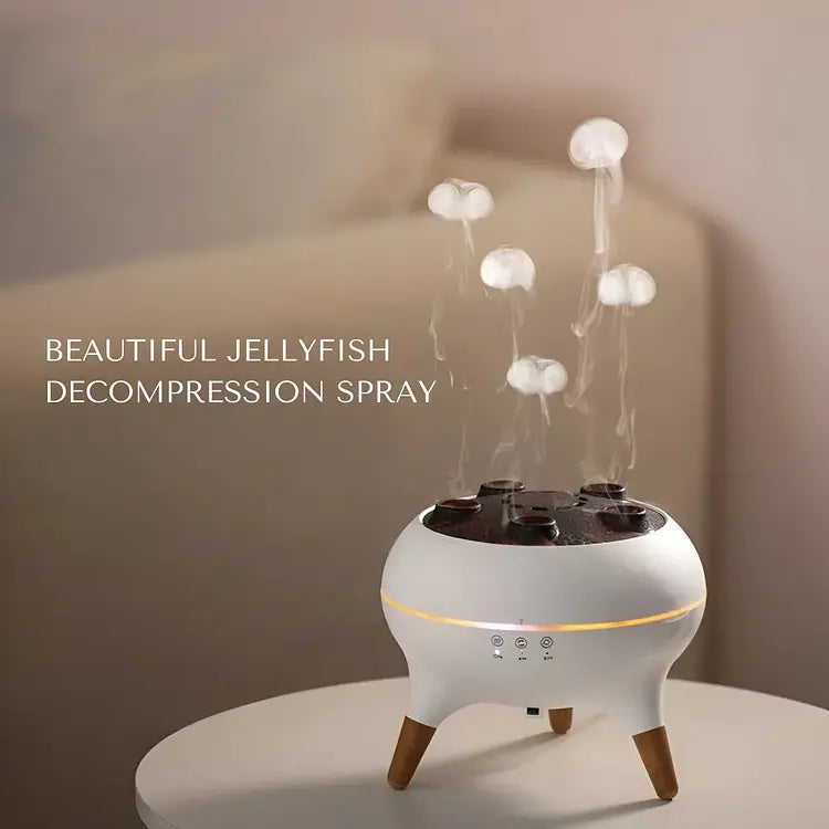 Diffusor und Luftbefeuchter | Quallen-Nebeleffekt | Leise Ultraschall-Vernebelung | MistBloom