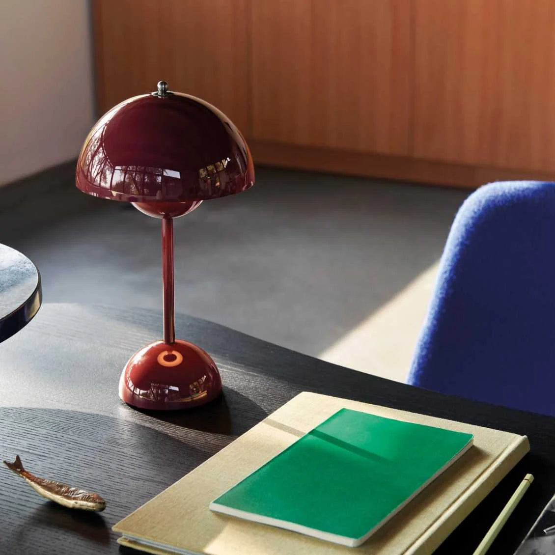 Wireless LED Table Lamp | Retro Mushroom Design | Touch-Dimmable | LumaShade