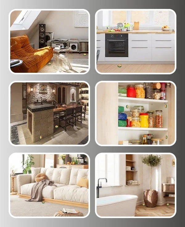 Zestaw 12 pułapek na karaluchy | do przyklejenia | Dyskretne i o niskim zapachu | BaitAway