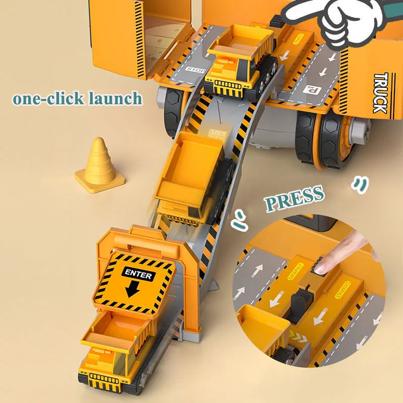 Set de juego de vehículo de construcción | para atornillar, para niños | destornillador de juguete y figura | BuildRig