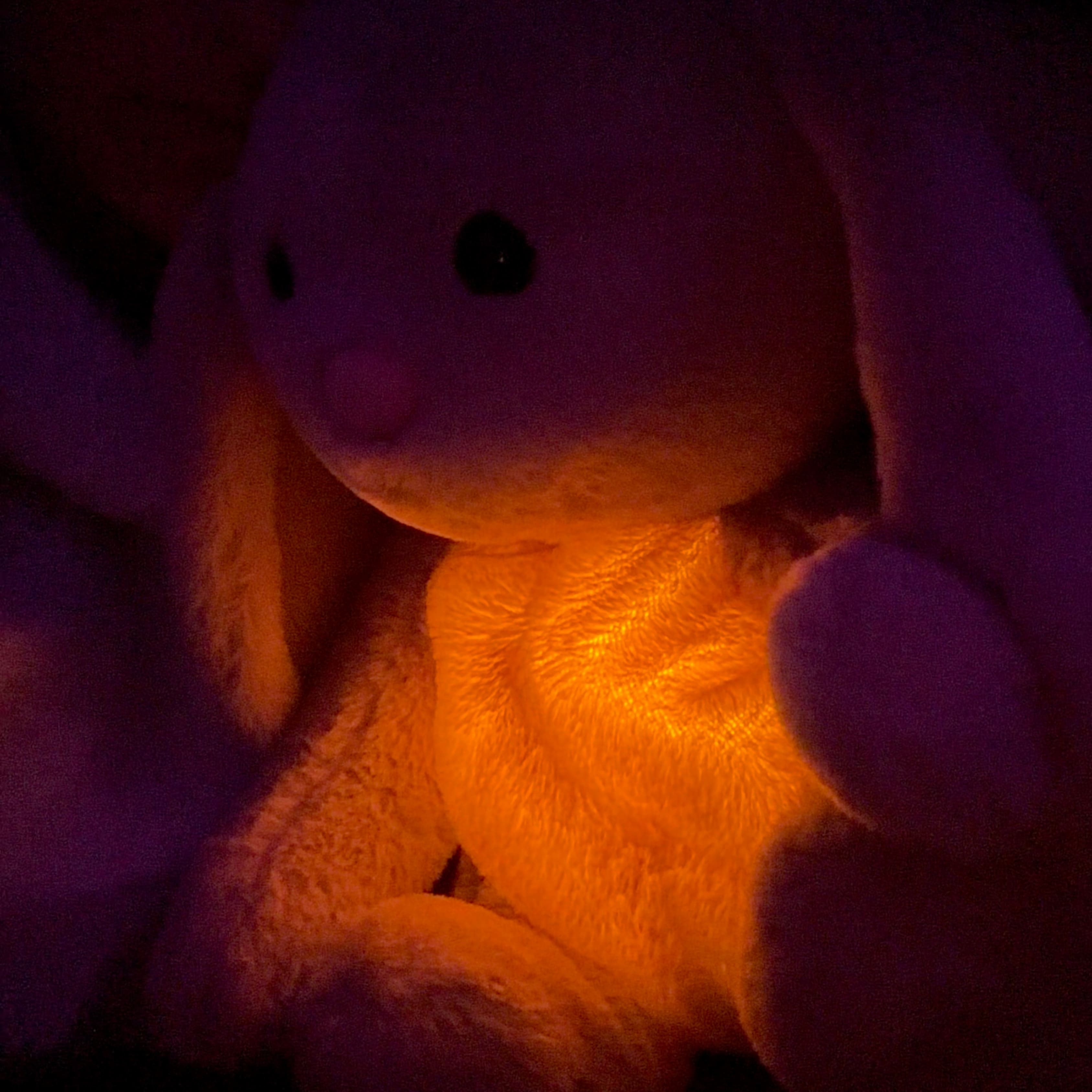 Kuscheltier | Sanfte Atembewegung für Ruhe | Waschbar mit herausnehmbarem Modul | SchlafBunny