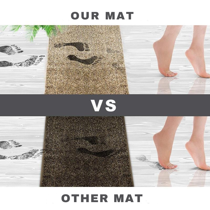 Magische saugfähige Schmutzfangmatte | 4-fache Wasseraufnahme | Mikrofaser rutschfest | Cleanstep