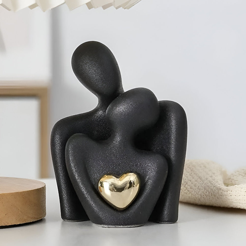 Minimalistische Paarfigur | Symbol für Nähe | Glatte Oberfläche | SilentPair