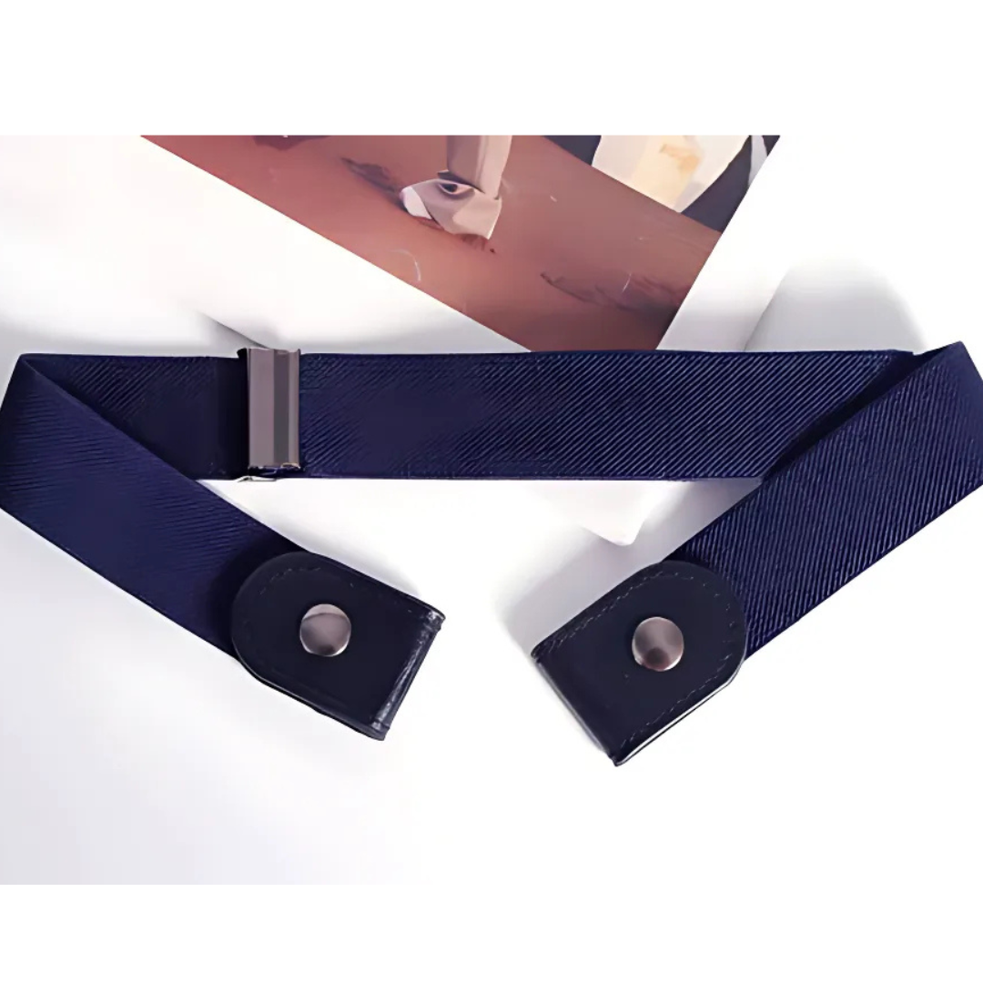 Cinturón de cintura doble sin hebilla | Elástico 40-105 cm | Plano y sin presión | SlimBand