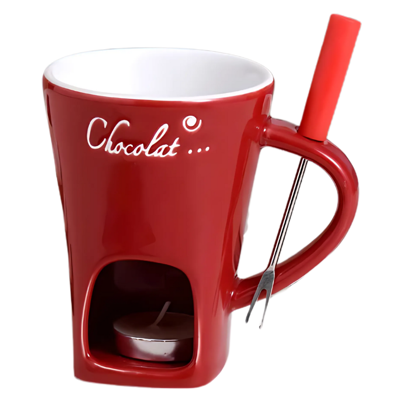 Fondue-smelteoplevelse | Smelter chokolade og ost uden strøm | Tåler opvaskemaskine | ChocoMelt