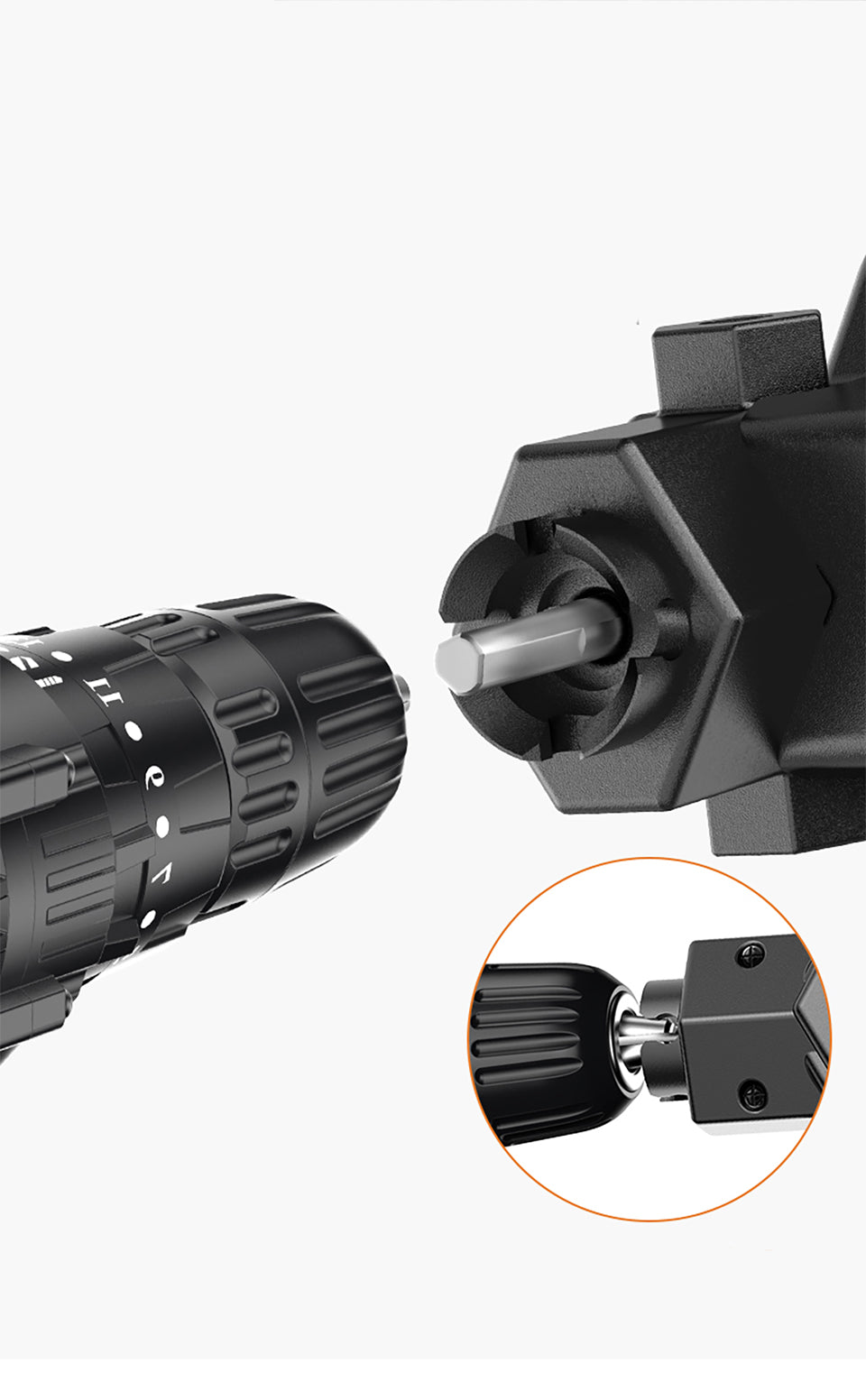 Univerzální vrtací nástavec s řetězem na pilu | Pro vrtačky od 2500 ot./min | Řetěz z wolframové oceli | DrillSaw