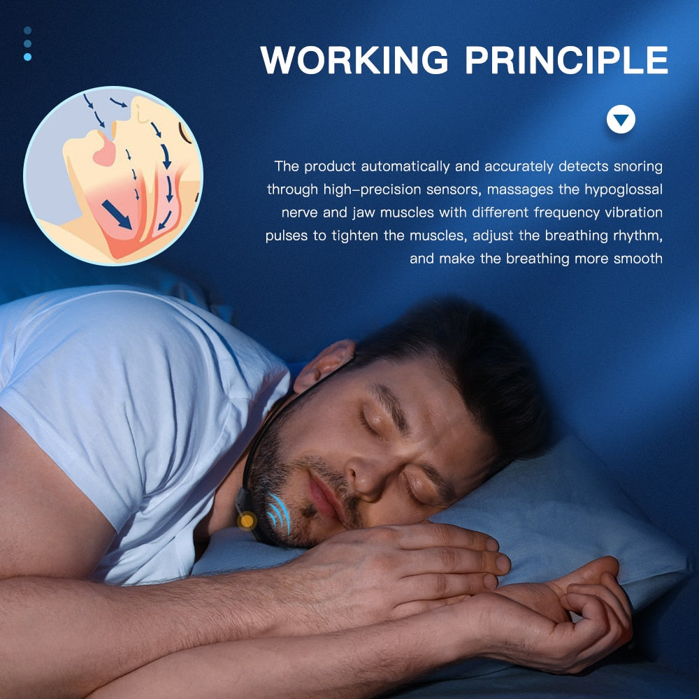 Dispositivo inteligente anti-ronquidos con vibración | Detección por sensor | Pulso residual