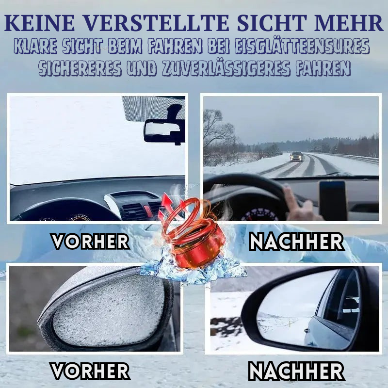 Scheibenenteiser | Solarbetriebene Wärmehilfe fürs Auto | Reduziert Beschlag und Feuchtigkeit | Frostiq