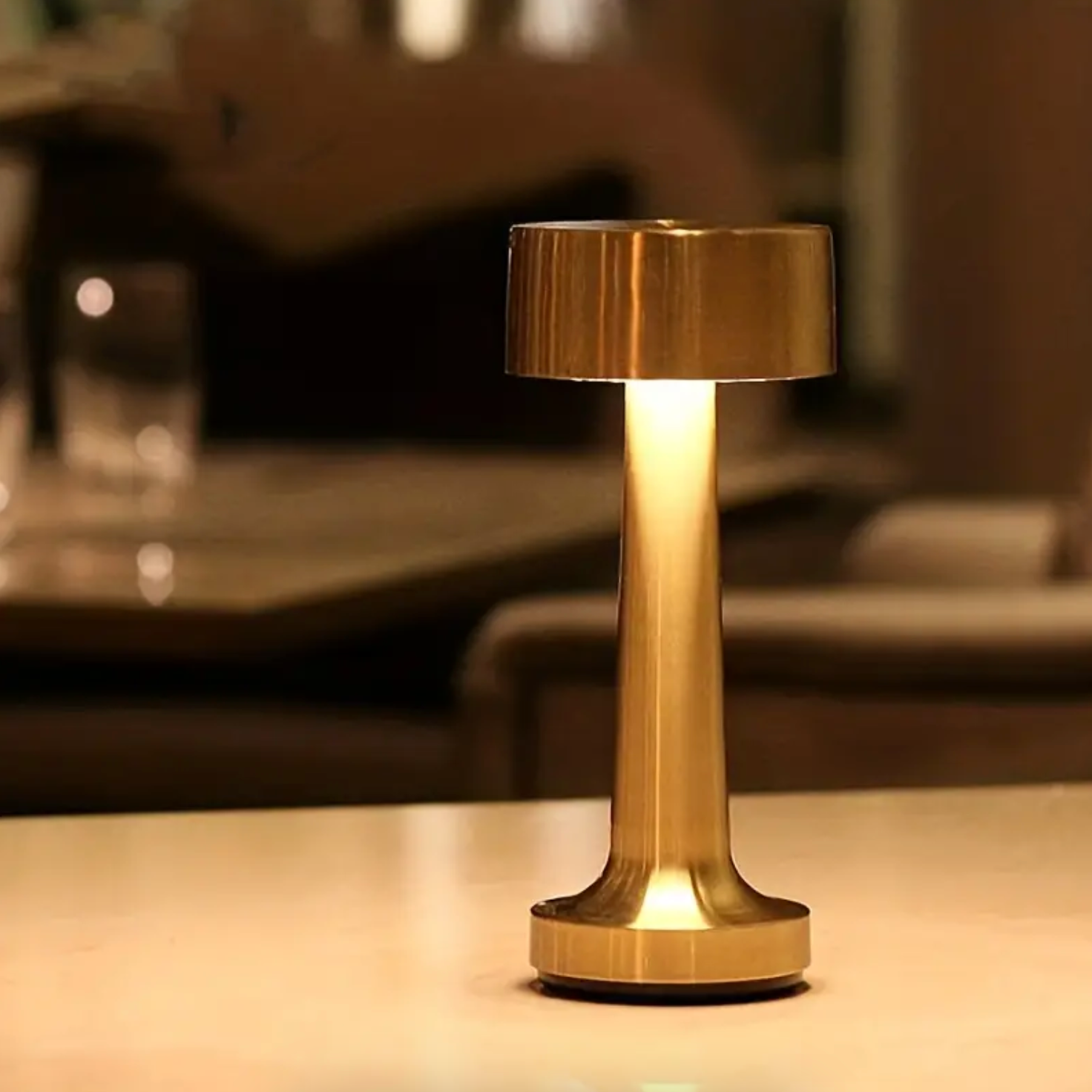 Bezdrátová stmívatelná LED stolní lampa | Dotykové ovládání | Stolní lampa s akumulátorem | GlowPillar