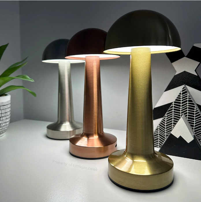 Lampada da tavolo | Design a fungo con 3 colori della luce | Comando touch | AuraMush