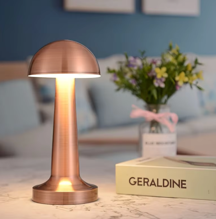 Lampada da tavolo | Design a fungo con 3 colori della luce | Comando touch | AuraMush
