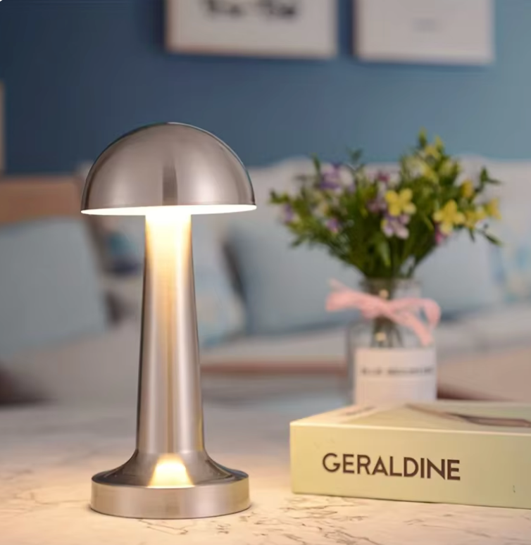 Lampada da tavolo | Design a fungo con 3 colori della luce | Comando touch | AuraMush