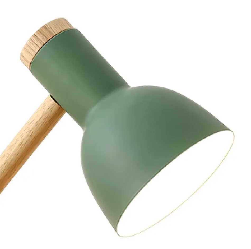 Lampada da tavolo per bambini | Design scandinavo con base in legno | Regolabile in altezza e pieghevole | StudyGlow