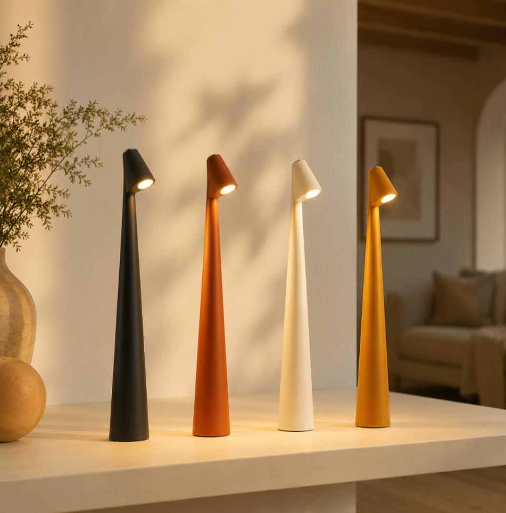 Noční stolní lampa | skandinávský design | 3stupňové stmívání dotykem | LumaLean