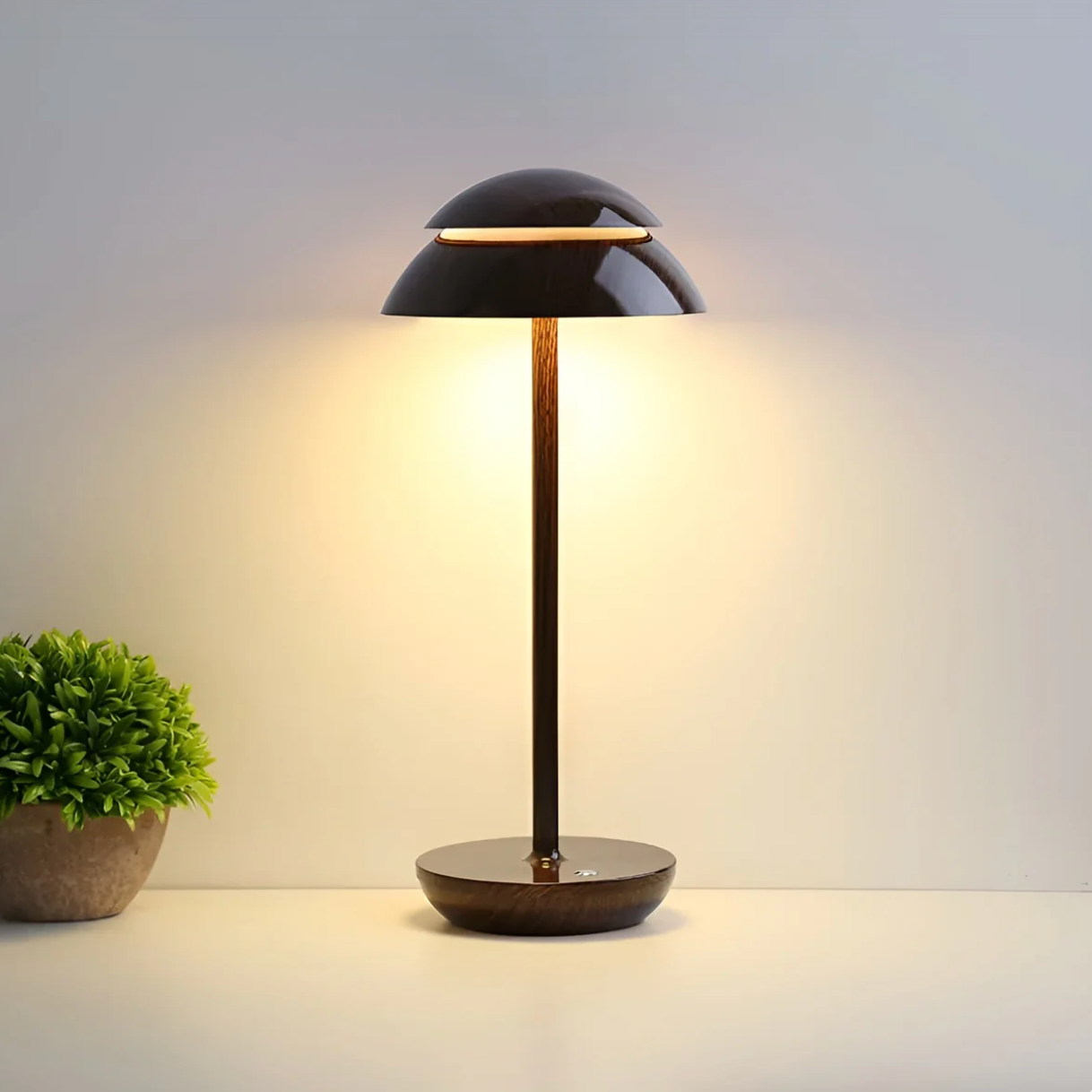 Stolní lampa | Design ve tvaru houby | Dotykové stmívání | LumaShroom
