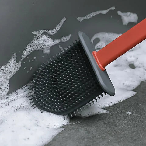 Silikon-Toilettenbürste | Flexible Borsten | Hygienisch & Leicht zu Reinigen | FlexiClean