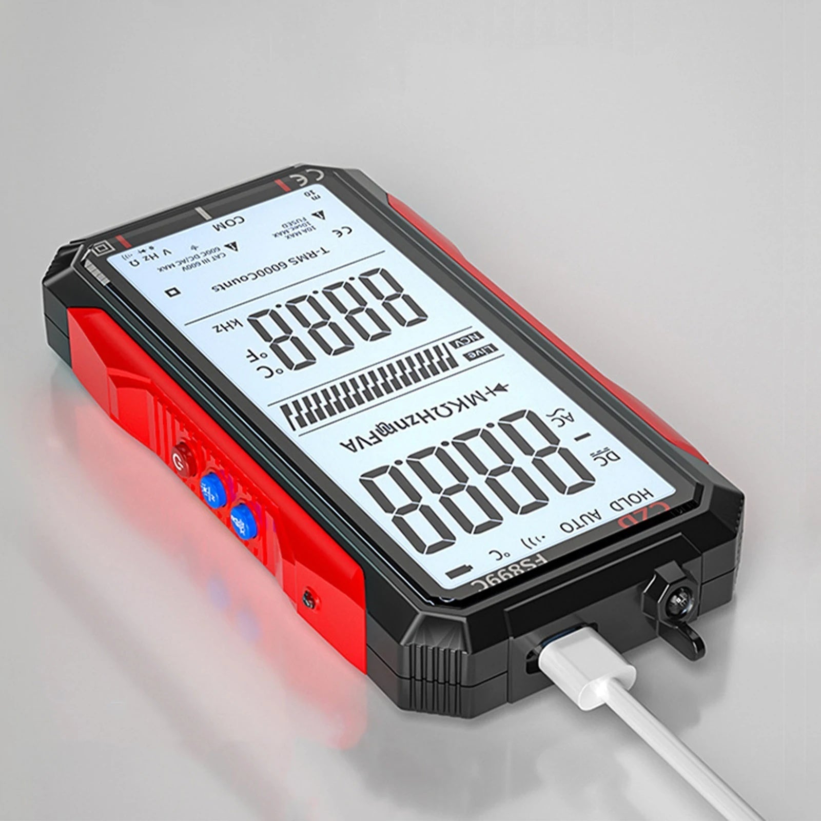 Smart-elektrisk måleinstrument | Digitalt med automatisk områdevalg | Måler spænding, strøm og modstand | MeterMate