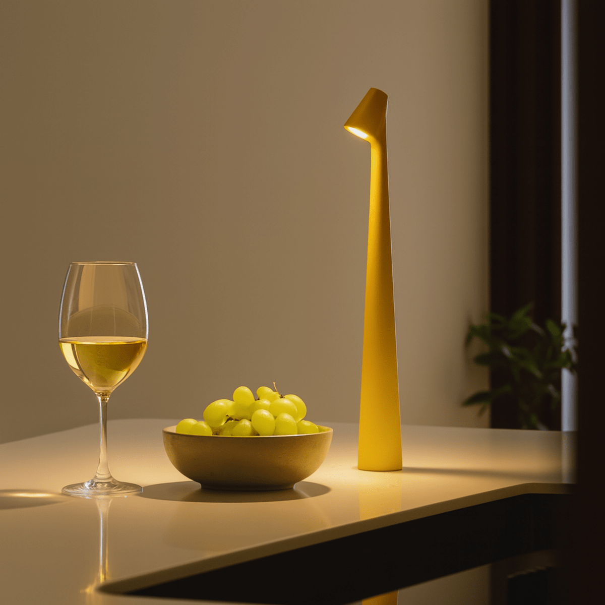 Tischlampe | Drahtlos dimmbare LED | Metallgehäuse | Wiederaufladbarer Akku mit 20 Stunden Laufzeit | Lumora