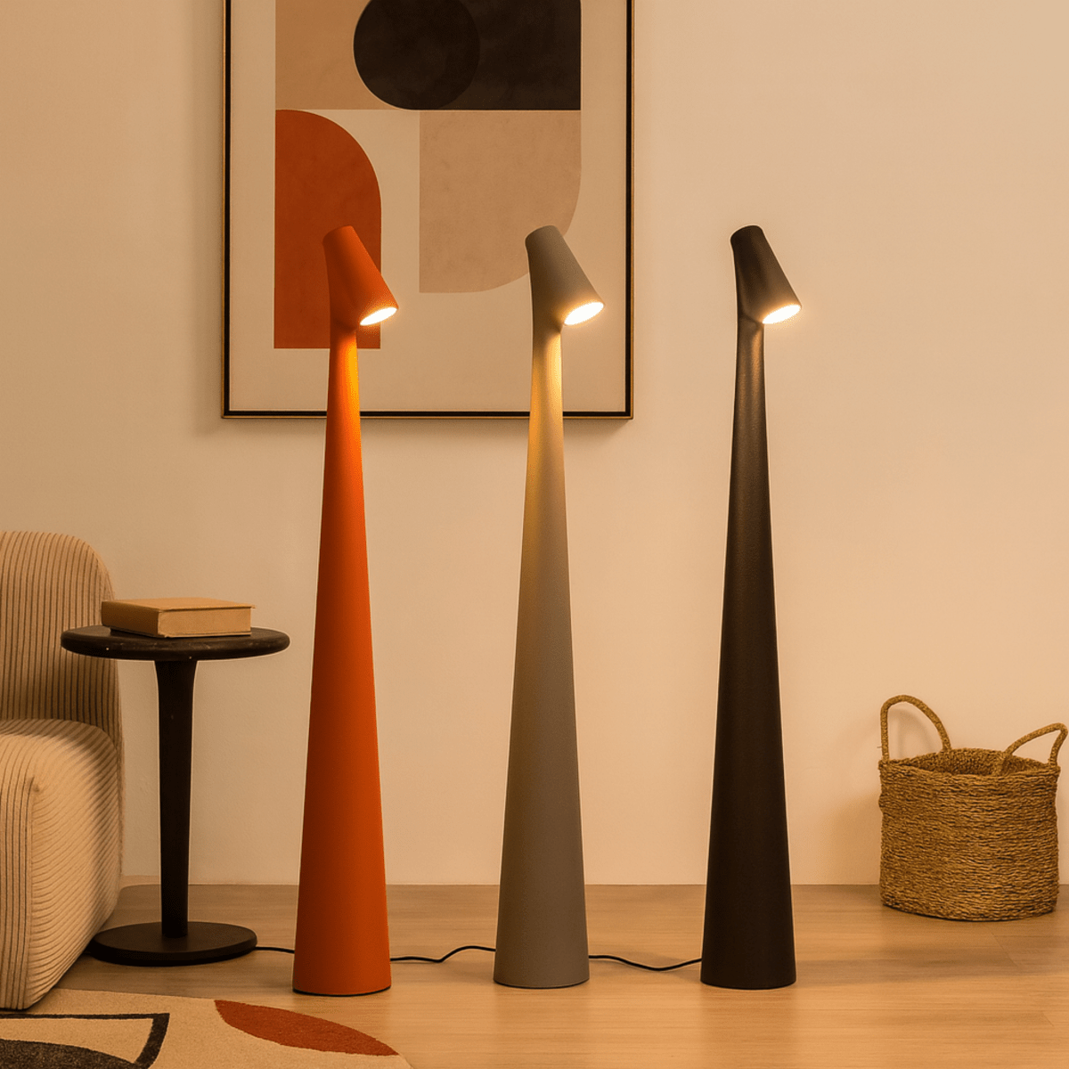 Tischlampe | Drahtlos dimmbare LED | Metallgehäuse | Wiederaufladbarer Akku mit 20 Stunden Laufzeit | Lumora
