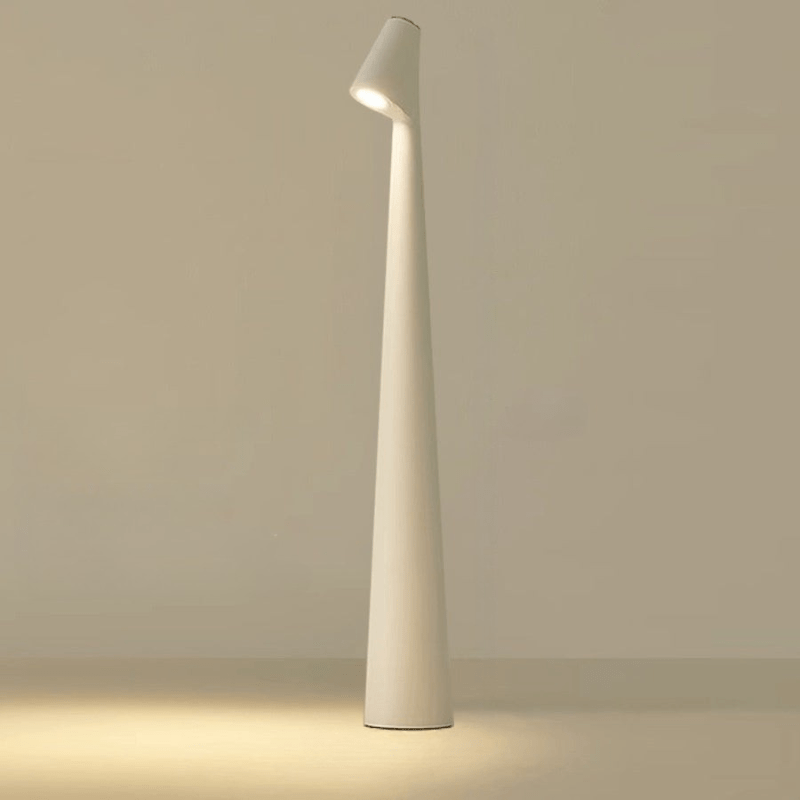 Tischlampe | Drahtlos dimmbare LED | Metallgehäuse | Wiederaufladbarer Akku mit 20 Stunden Laufzeit | Lumora