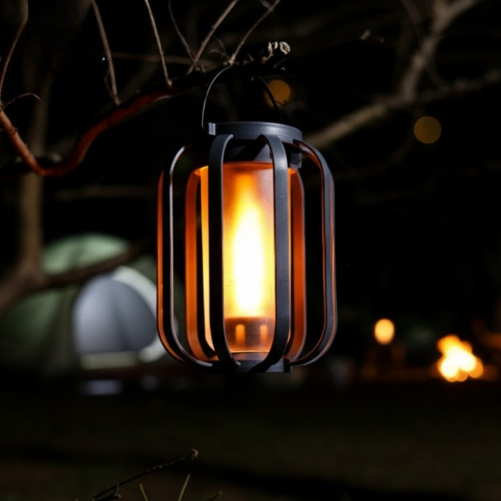 Tragbare LED-Laterne | Sanftes Licht | Stehend oder Hängend | CampGlow