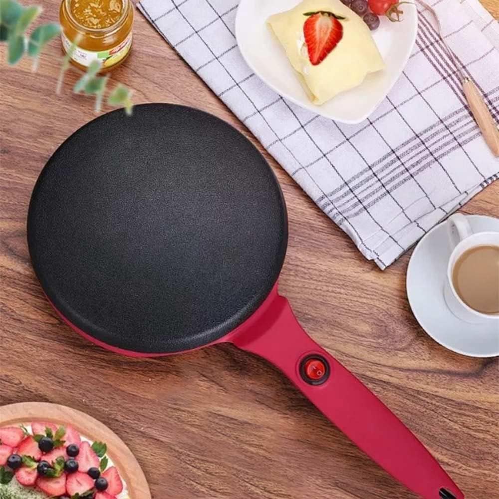 Tragbarer Elektrischer Crêpe-Maker | für Dünne Crêpes & Pfannkuchen | Antihaftfläche | SwiftPan