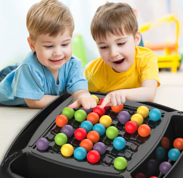 Inteligentní hra na odstraňování duhových korálků | 1-4 hráči | ABS plast s úložným pouzdrem | BeadPop
