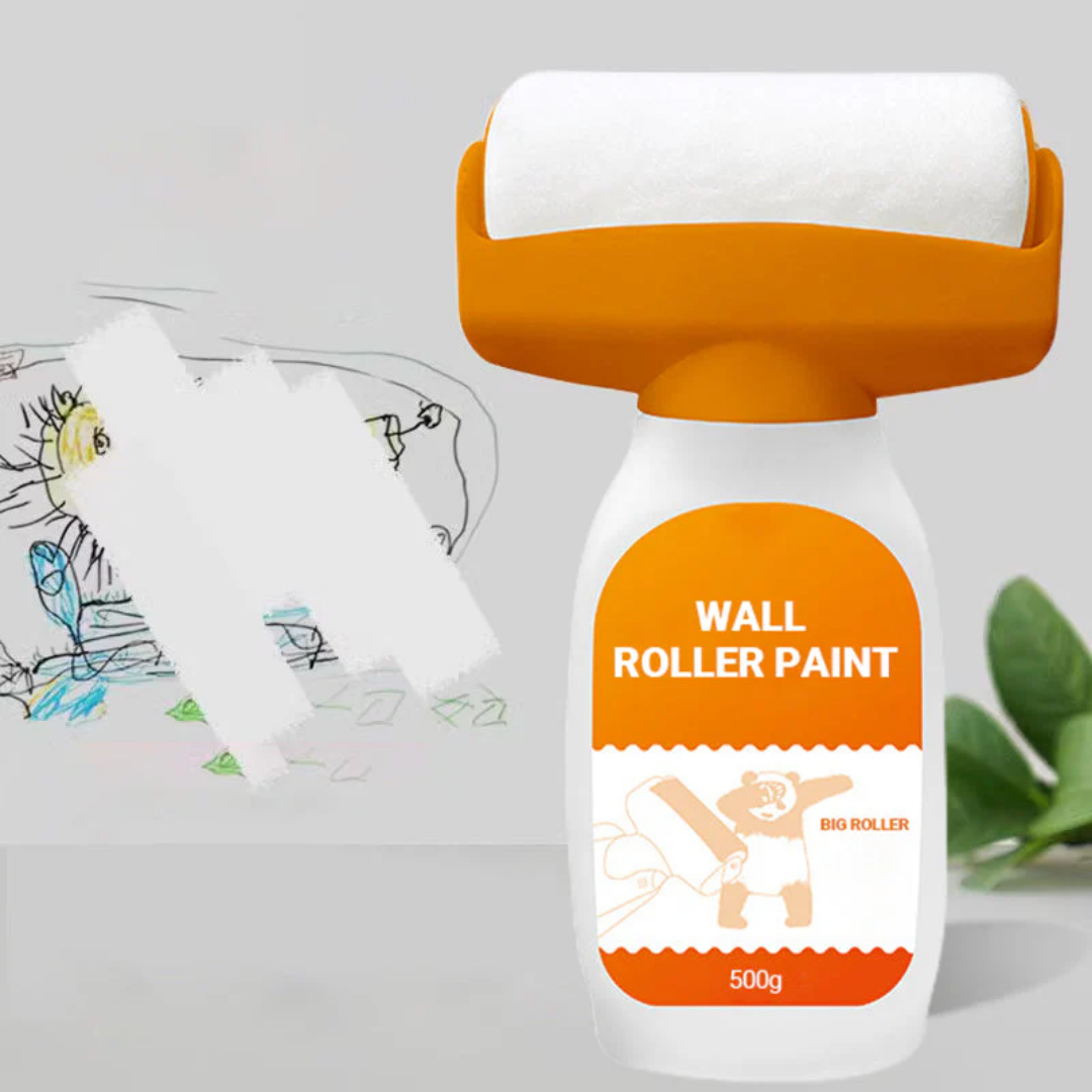 Rullo per pittura murale | Per riparazioni delle pareti | Ricaricabile con rullo in microfibra, senza vernice | WallRenew