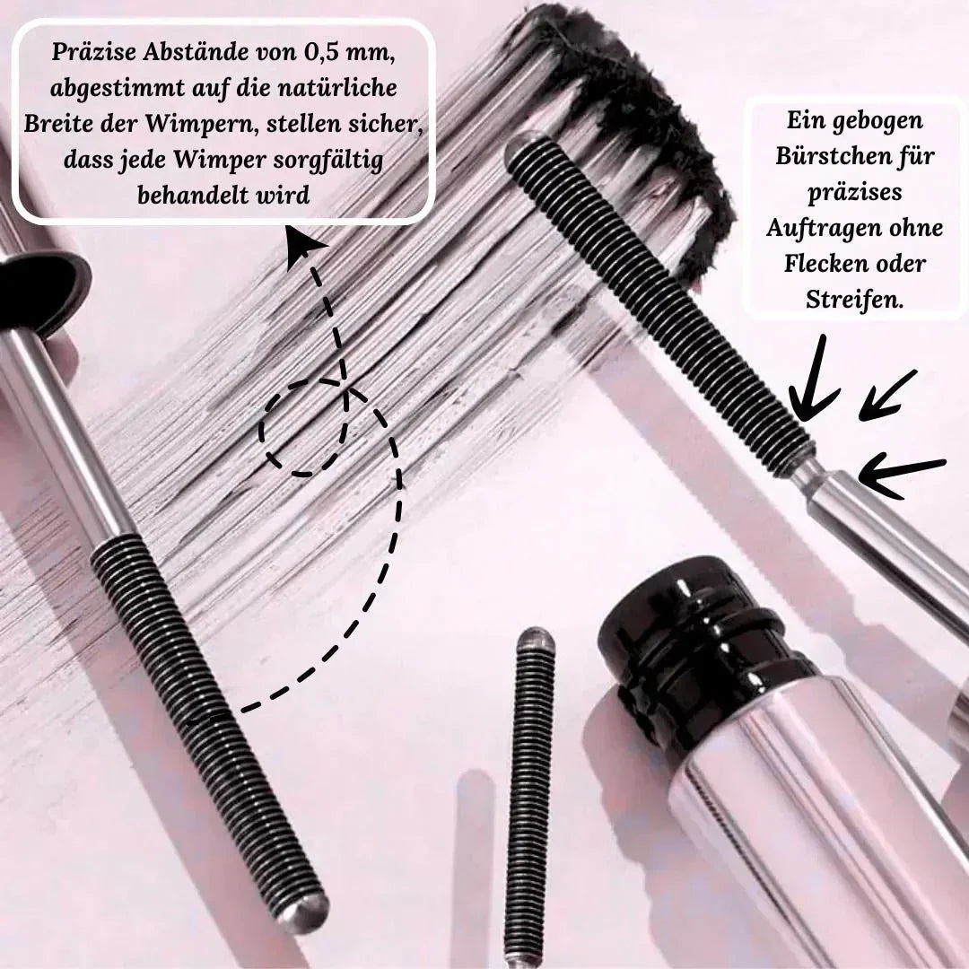 Wasserfest Wimperntusche | Sofort Volumen | Präzisionsbürste klumpenfrei | IronEye